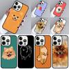 Pomeranian Watercolor Dog Phone Case For iPhone 17 Air 16 16e 15 13 14 Pro Max 11 12 Plus 2022 MAX Shell Cover coque
