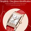 JIN SHI DUN Brand Watch Light Luxury Waterproof Luminous Quartz Watch Simple Diamond Set Women's Watch