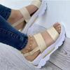 Fashion Women's Sandals 2025 Summer Beach Casual Heeled Sandal Platform Elegant Wedges Ladies Shoes Buckle Strap Luxury Footwear Size 43