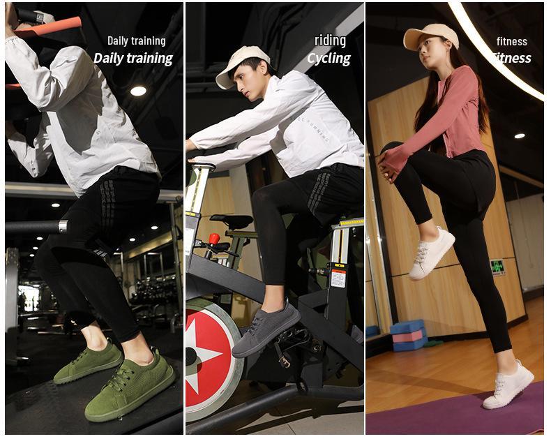 Мужские дышащие кроссовки босиком больших размеров для бега на открытом воздухе и езды на велосипеде