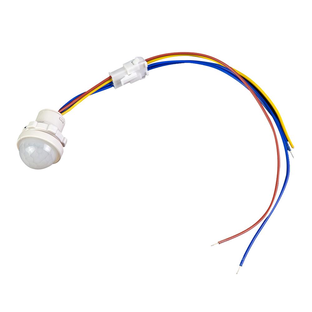 AC110-240V DC 12V-24V LED PIR No Adjustable Delay Human Body Detector IR Infrared Motion Sensor Light Switch Power Supply