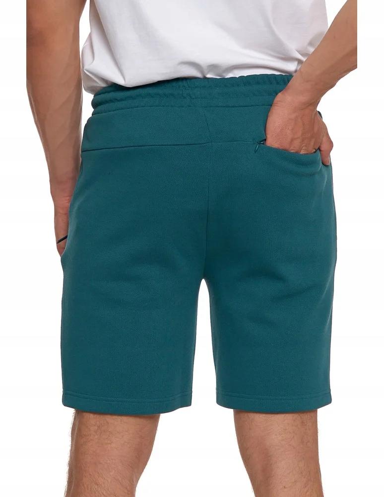 Men's Shorts with Zipper Pockets and Elastic Waist Summer MORAJ 3XL GREEN