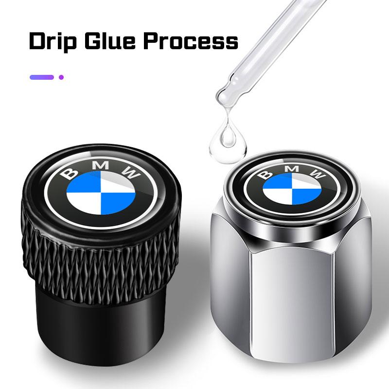 4Pc Car Styling Wheel Tire Valve Cap Aluminum Alloy Waterproof Cover For BMW M E36 E46 E91 F48 F25 F15 F10 F20 F01 X1X3X4X5X6 X7 GMWBX1