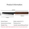 Forging Stainless Steel Chef Knife Wood Handle Cleaver Slicer Peeling Fruit Knife Sushi Fish Raw Cutter Kitchen Cooking Knives