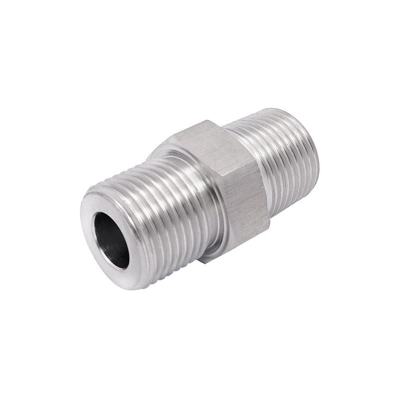 Stainless Steel Adapter Reducer: Male G3/8 BSP PF to Male R3/8 BSPT ZG PT