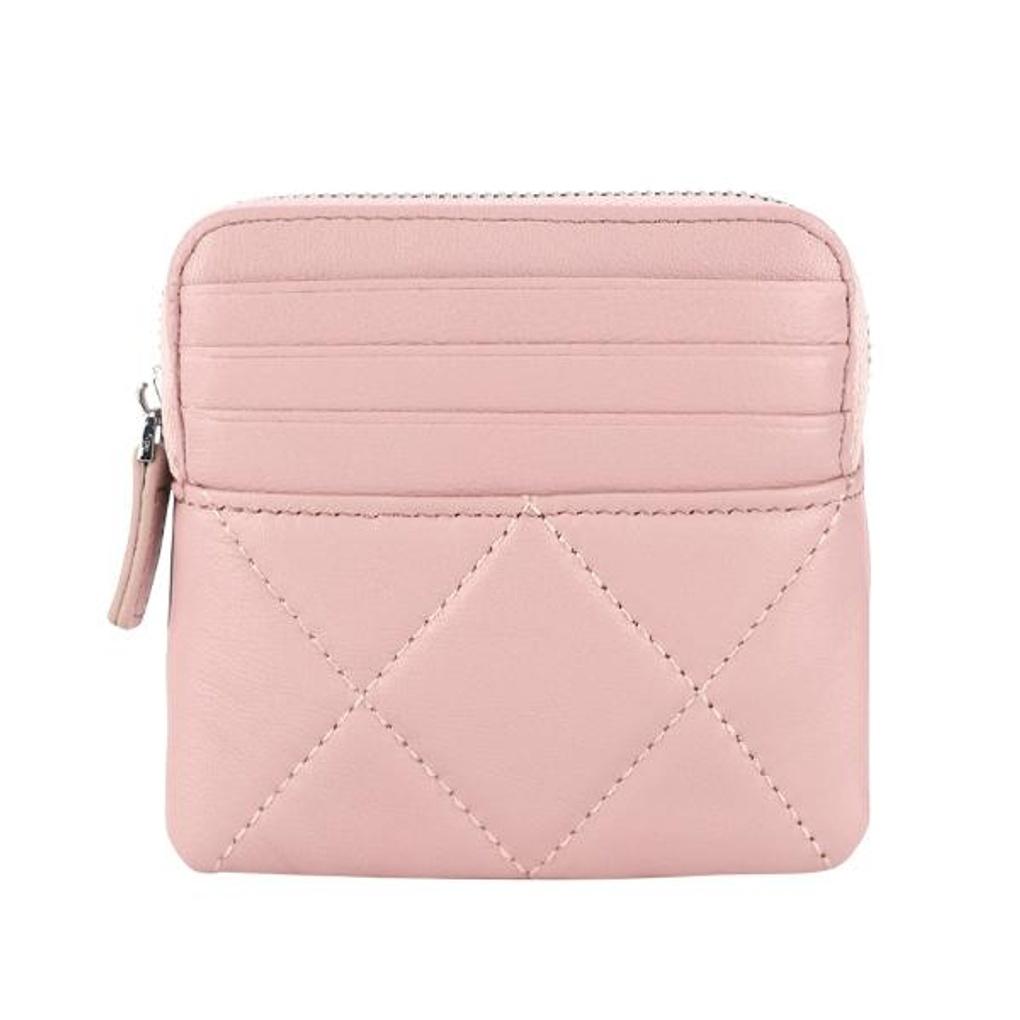 L.cate Women's Sheepskin Card Wallet, Simple Coin Purse, Travel Wallet LBS015