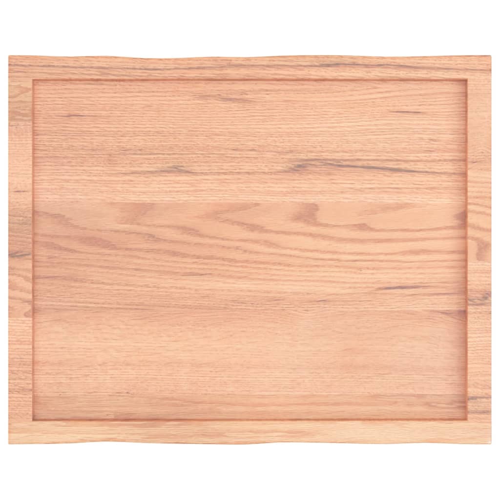 Vidaxl Blat, Jasnobrązowy 80X60X(2-4) Cm Drewno Z Naturalną Krawędzią