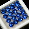 50 PCS Natural Blue Sapphire 5x5mm Round Cut   Loose Gemstone Lot