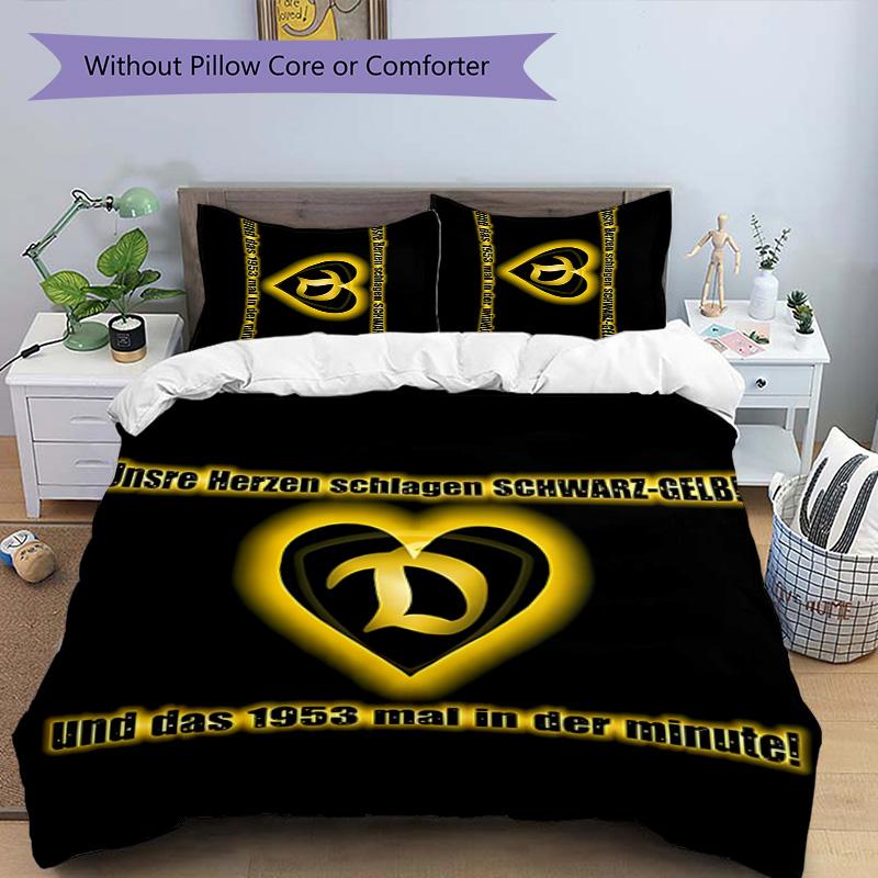 3pcs Dresden City Emblem pattern bedding set duvet cover set includes duvet cover &pillowcases, perfect all season bedroom decoration & gift