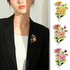 Эмалевая булавка в виде цветка маргаритки, женские булавки и броши, модная брошь, свадебный букет, одежда, ювелирные изделия, аксессуары, подарок для женщин