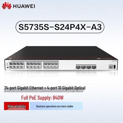 Huawei Управляемый коммутатор KunLun S5735S-S24P4X-A3 уровня 3 с PoE