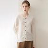Women's 100% Pure Cashmere Round Neck Button-Up Long Sleeve Cardigan Coat - Autumn Collection