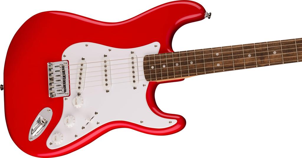 Squier by Fender Squier Electric Guitar Squier Laurel White Torino Red Soft Case Included Sonic™ Stratocaster® HT, Fingerboard, Pickguard,