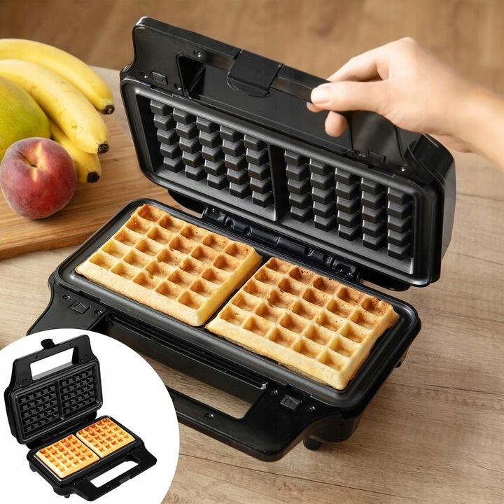 Opiekacz Toster Do Kanapek Tostów Panini Gofrów Sencor 4W1 900 W Czarny