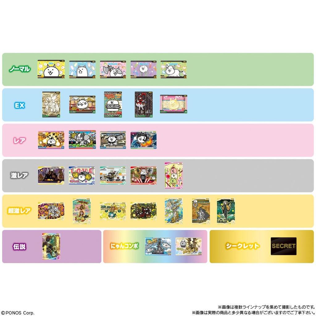 Bandai The Battle Cats Вафли + 8-й-13-й День рождения Мяу! - Коробка из 20 штук конфет-игрушек