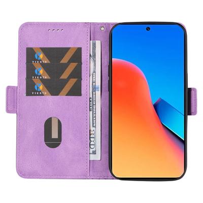 Для Xiaomi Redmi 12 4G Чехол из сращенной кожи с защитой от падения, ромбовидным тиснением, кошельком и подставкой
