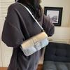 Popular Bag Women's New Fashion Silver High-end Shoulder Bag Versatile Messenger Small Square Bag