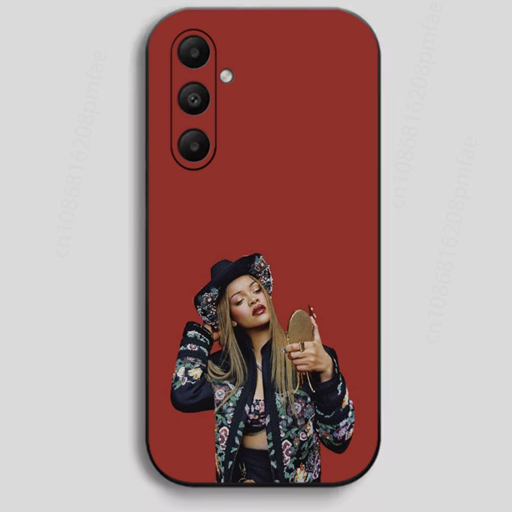 BADgalriri R-Robyn R-Rihanna Fenty Чехол для телефона Samsung Galaxy A13,21s,22,31,32,40,52,71,A91 Мягкий черный корпус
