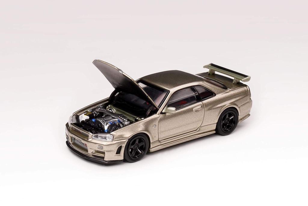 MOTORHELIX Nissan Skyline R34 Millennium Jade Finished Product 1/64 GT-R Z-TUNE