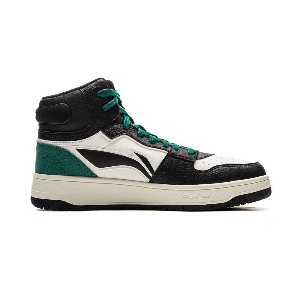 Li Ning Tianji Soft HI Нескользящие Износостойкие Средние Кеды для Скейтборда Мужские Белый Черный Зеленый AGCU367-2