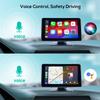 Портативный беспроводной экран Apple Carplay для автомобиля, 7-дюймовая автомобильная стереосистема с беспроводным Carplay и Android Auto
