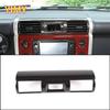 For Toyota FJ Cruiser 2007- LHD ABS Carbon fiber Automotive parts control shift panel decorative strip cover accessories