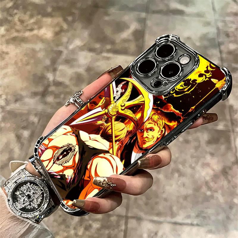 Семь Смертных Грехов Эсканор Мягкий Чехол Для Телефона Для iPhone 15 16 17 Air 14 Pro Max 16E Plus 13 12 Mini Покрытие Защита От Падения Fundas