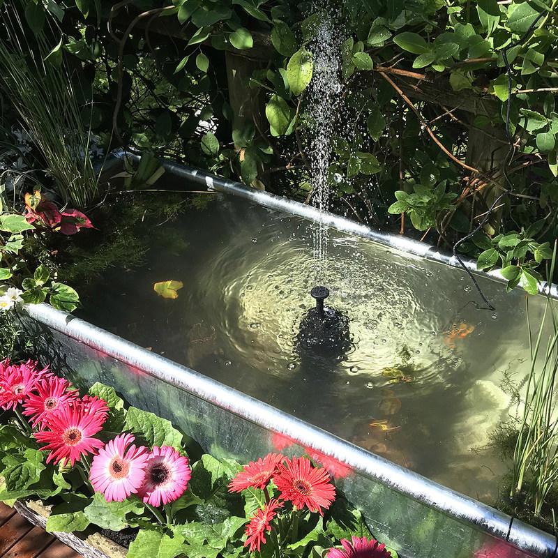 7V 12W Solar Panel Water Pump Black Solar Power Submersible Pump Hard Plastic for Fountain Aquarium Garden Pond