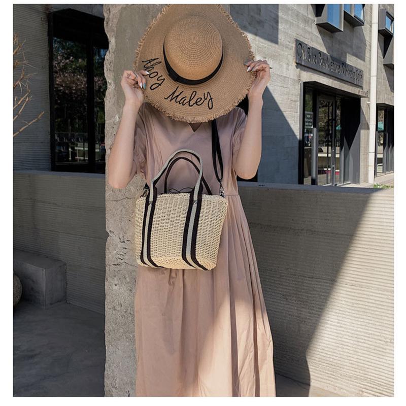 Yogodlns Соломенные сумки-ведра для женщин, летние сумки через плечо, женские дорожные кошельки и сумки, женская сумка через плечо