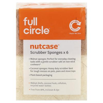Full Circle, NutCase™, Губки для мытья, 6 штук