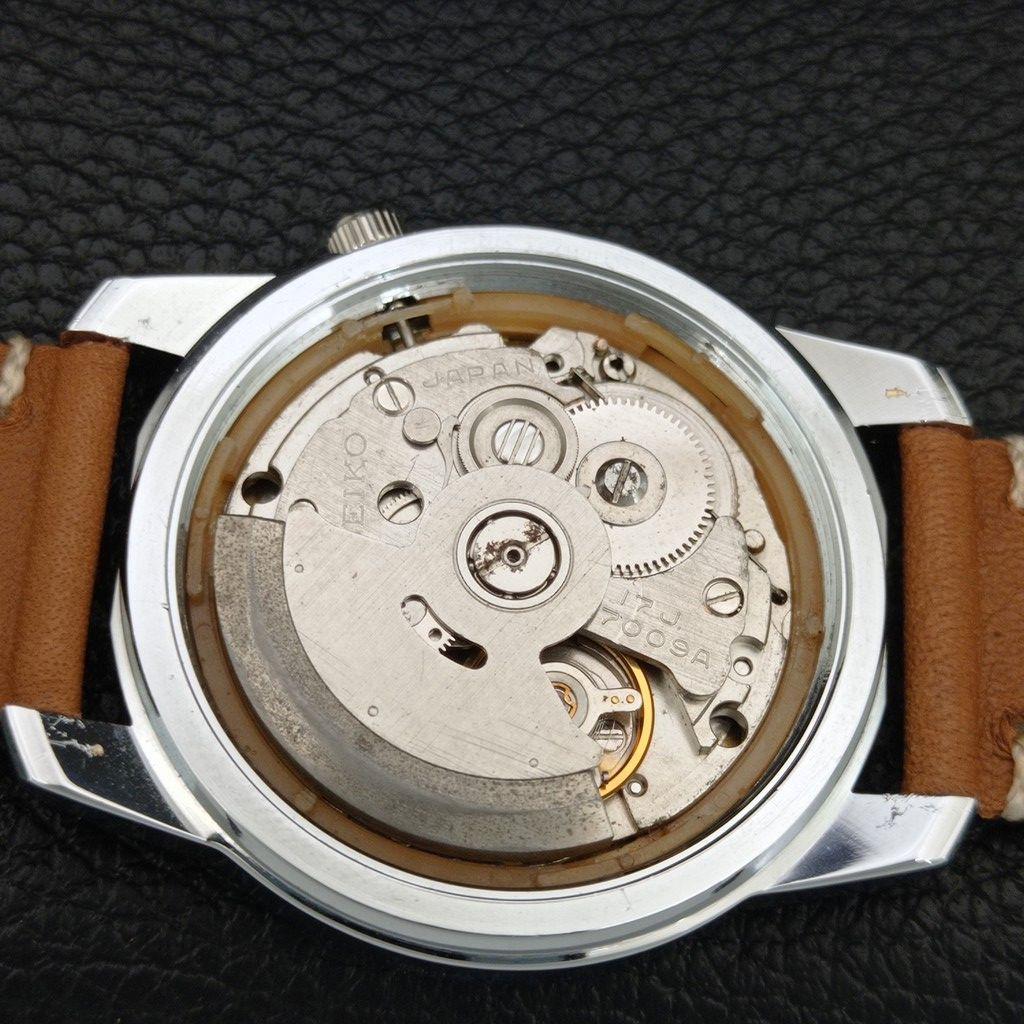 ВИНТАЖНЫЕ АВТОМАТИЧЕСКИЕ SEIKO 5 ВОССТАНОВЛЕННЫЕ ЯПОНСКИЕ МУЖСКИЕ ЧАСЫ С ЖЕЛТЫМ ЦИФЕРБЛАТОМ a446630-1