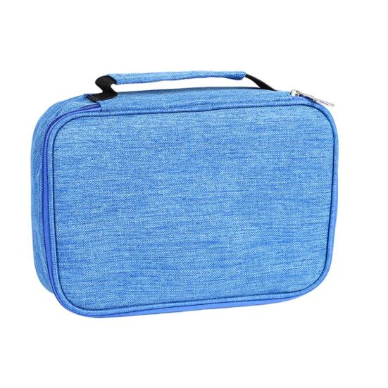 Пенал для эскизных карандашей на 72 отделения, 3-слойный Оксфордский чехол для хранения цветных ручек и художественных принадлежностей, портативный органайзер для канцелярских товаров для студентов, художников