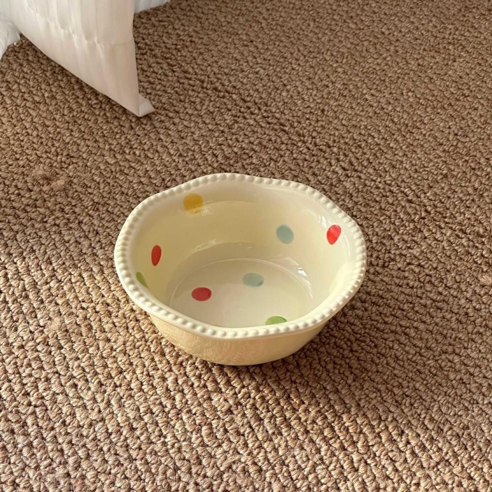 Neck Protection Ceramic Cat Bowl 15 Degree Inclined Dog Food Bowl  Dog Accessories