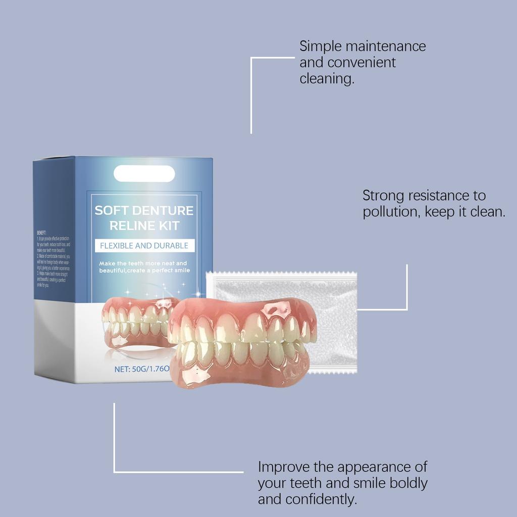 Силиконовые детали зубных протезов, мягкие детали зубных протезов, подушечные зубные протезы, верхние и нижние зубы с винирами, детали зубных протезов унисекс, подходящие для фиксации