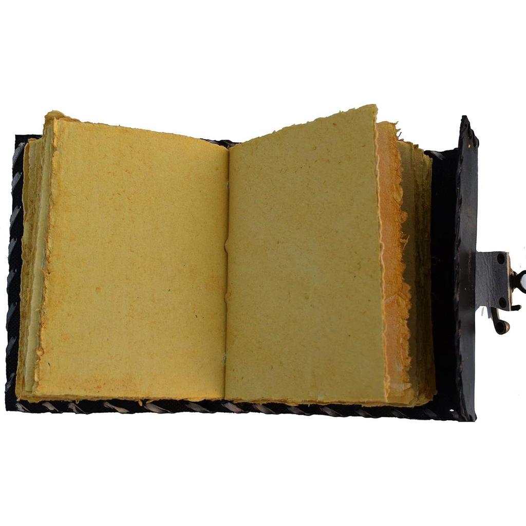 Hocus-pocus Vintage Leather Journal Grimoire Spell Book Third Eye Magic Wiccan