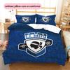 SC Bastia Pattern Bedding Home Decoration Birthday Gift (1 * duvet cover + 2 * pillowcase, without core)