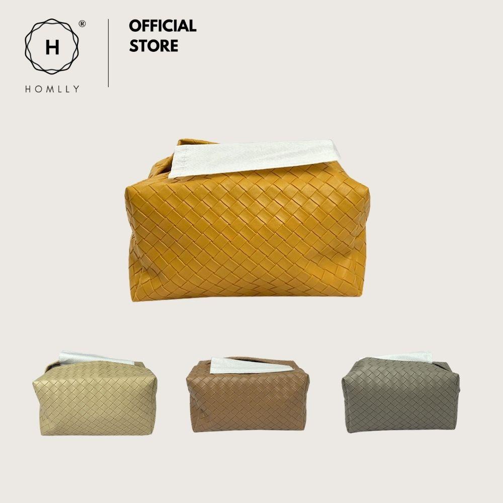 Homlly Leather Tissue Box Cover (X2PCS)
