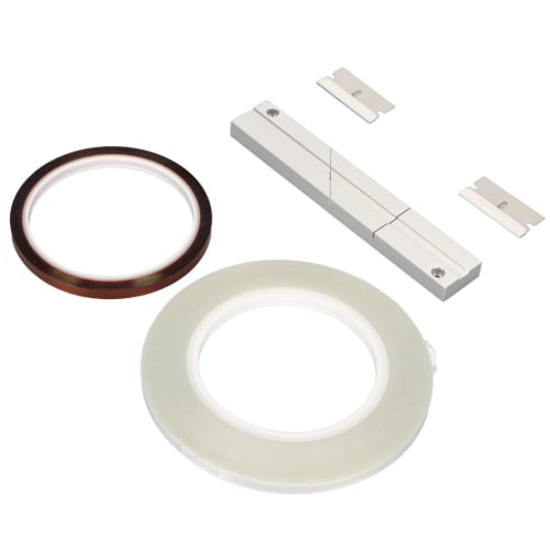 Splicing Block Kit, 1/4" 10" Aluminum Tape Splicing Set for Revoxsonido Opening Reel-to-Reel Cassettes, Includes 1 Roll of Splicing Tape and Leader Ta