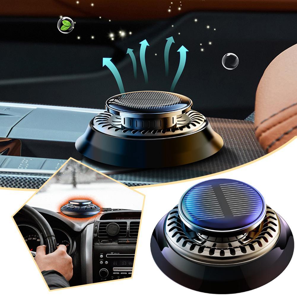 Solar Car Fragrance Diffuser Long Lasting Rotating Diffusers Deodorizing Aromatherapy Interior Oils Car Car Essential Car T5q4