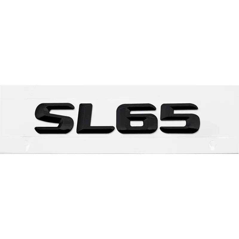 3D ABS Car Rear Trunk Badge Emblem Decals Sticker Decoration accessories for Mercedes Benz SL63 SL65 SL280 SL300 SL320 HG9