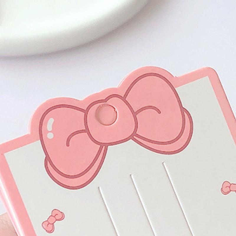 50Pcs Pink Bow Display Cards For Hair Claw Clip Paper Card Headdress Card Hair