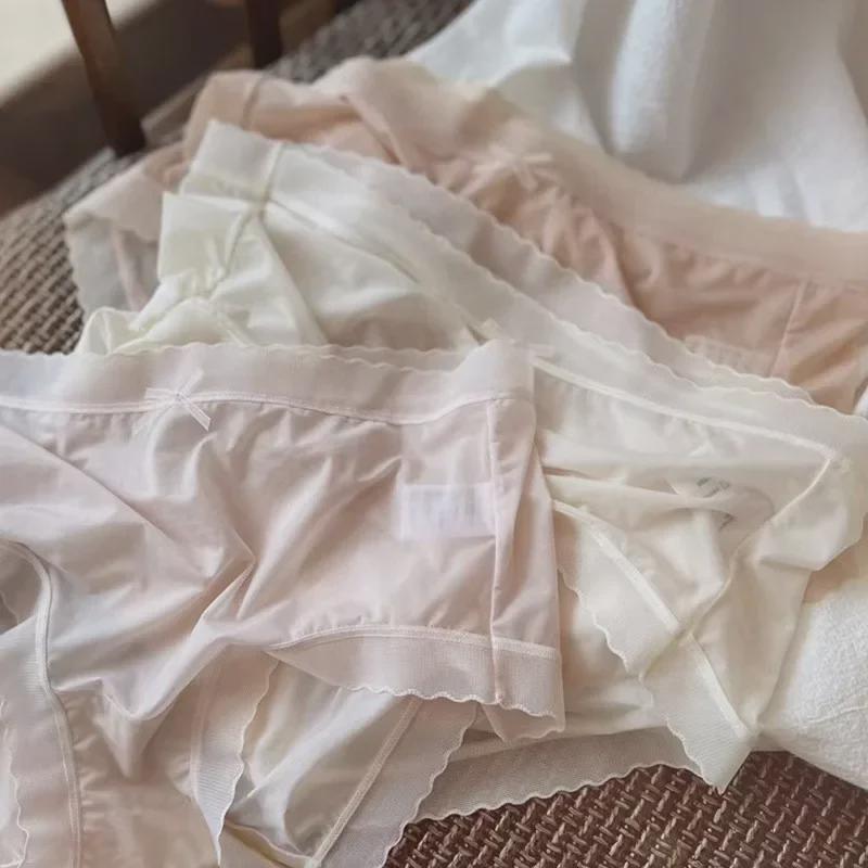 Ultra-Thin Ice Silk Seamless Quick-Dry Breathable Briefs for Women