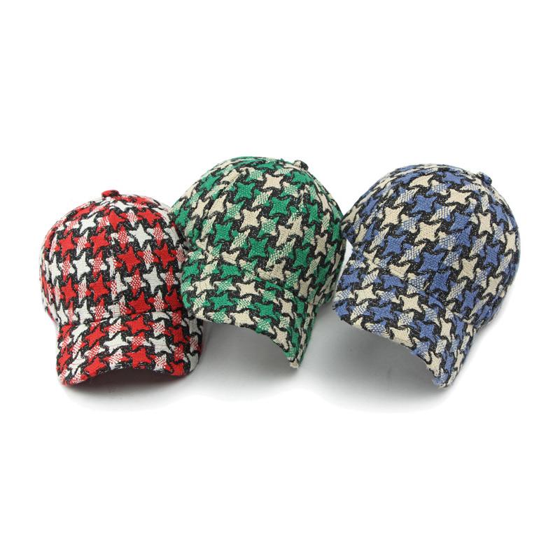 Hat Women Autumn Winter Thick Warm Knitted Baseball Cap Sunscreen Sunshade Cap Ponytail Panama Cap