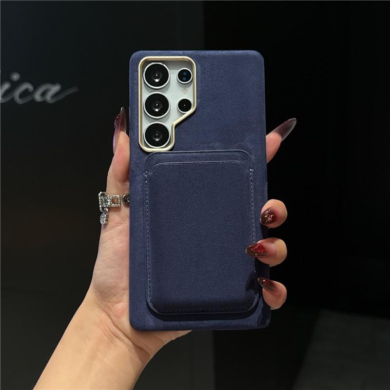Premium Suede Leather Magnetic Suction Case For Samsung Galaxy S26 Ultra S24 Plus S25U Luxury 2 in 1 Removable Card Wallet Cover