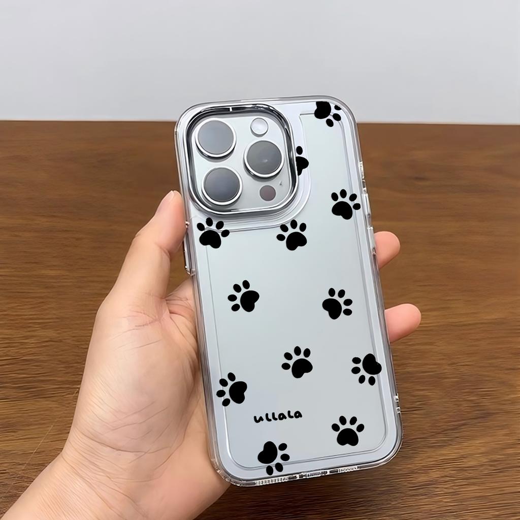 Забавный Милый Чехол для Телефона с Лапками Кошки и Собаки для Xiaomi Redmi A5 10C 12 13 13C 14C Note10 12 13 14 Pro Plus 4G 5G Прозрачный Мягкий Чехол