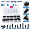 500Pcs Black Cross Self-Tapping Screws M2 M2.5 M3 Laptop Screws Screw Assortment Kit  Laptop Repair