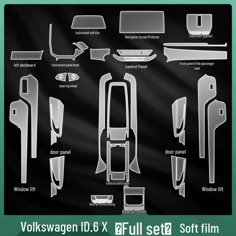 Защитная пленка для интерьера Volkswagen ID6X/CROZZ (для консоли и экрана переключения передач)