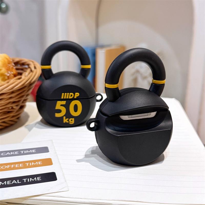 3D Гантель Мультяшный Милый Чехол для Наушников для AirPods 4 2024 Зарядный Бокс Силиконовый Чехол для Наушников для AirPods Pro 2 1 2 3 Чехол