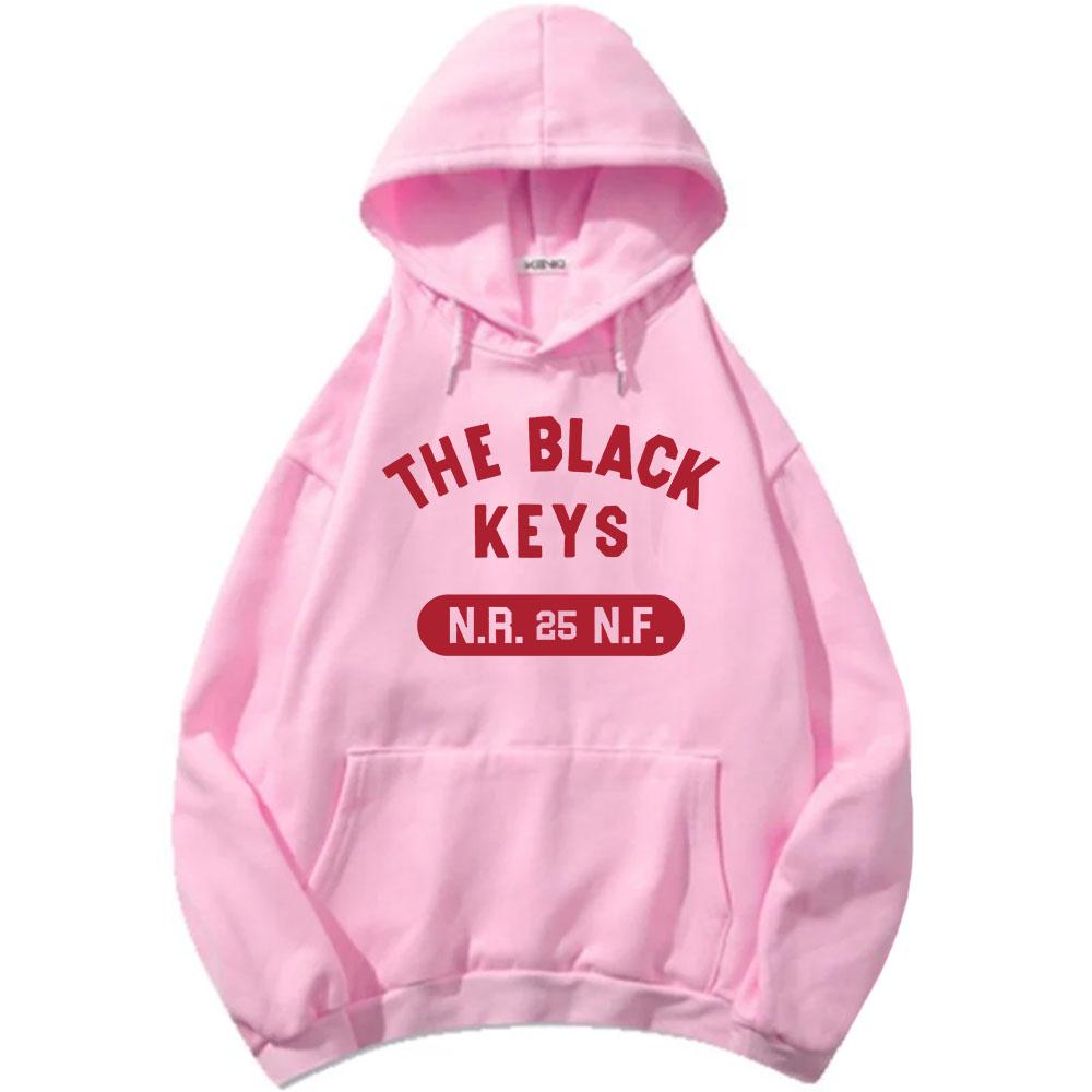 The Black Keys NRNF Худи с длинным рукавом Флис Мужская толстовка с капюшоном Повседневная Унисекс Уличная одежда Тяжелый Ментальный Стиль Пуловер