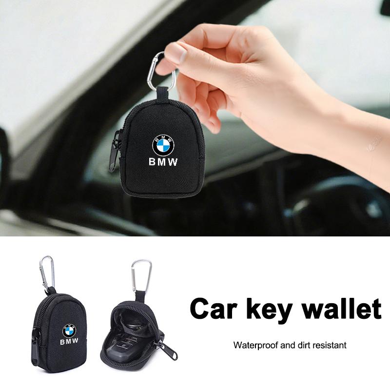 Portable Car Emblem Mini Wallet Bank Card Coin Purses For BMW X1 X3 X5 X6 1 2 3 5 7 Series F15 F16 F20 F22 F30 F32 G30 Sticker GWJDH1
